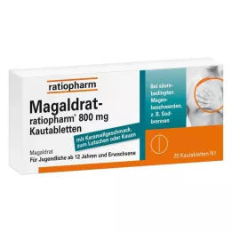 MAGALDRAT-ratiopharm 800 mg comprimés, 20 pcs