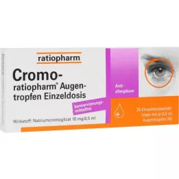 CROMO-RATIOPHARM Dose unique des gouttes pour les yeux, 20x0,5 ml