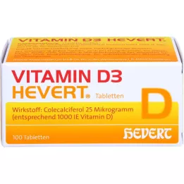 VITAMIN D3 HEVERT comprimés, 100 pièces