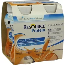 RESOURCE Abricot de boisson protéinée, 4x200 ml