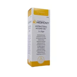 MEDIHONEY gel antibactérien pour plaies, 5X20 g