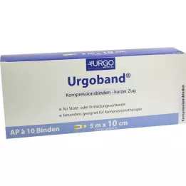 URGOBAND Bande extensible courte 10 cm x 5 m, 10 pièces