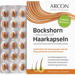 BOCKSHORN+ Capsules capillaires en micronutriments Tisane Plus, 60 pc