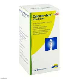 CALCIUM DURA Comprimés pelliculés de vitamine D3, 120 pcs