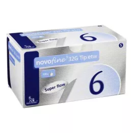 NOVOFINE Canules de 6 mm, pointe 32 G, 100 pièces