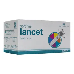 Klinion Soft lancettes de couleur fine 30 G, 110 pc