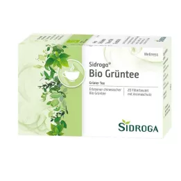 SIDROGA Sachets filtrants de thé vert bien-être, 20 x 1,7 g