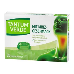 TANTUM VERDE Pastilles à 3 mg au goût de menthe, 20 pcs