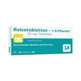 REISETABLETTEN-1A Pharma, 20 pièces