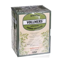 Vollmers a préparé des sachets filtrants de thé davoine verte, 40 pc