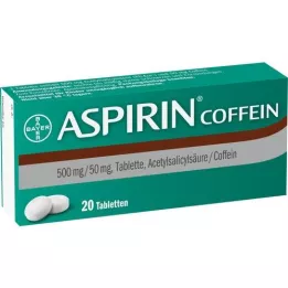 ASPIRIN comprimés de caféine, 20 pc
