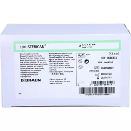 STERICAN Canules 14 Gx3 1/8 2,1x80 mm, 100 pc