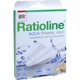 RATIOLINE Aqua Shower Plaster plus 8x10 cm stérile, 5 pc
