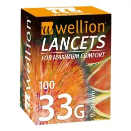 WELLION lance 33 g, 100 pc