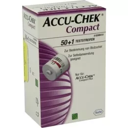 Accu Chek Bande de test de glycémie compacte, 50 pc