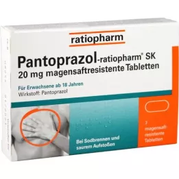 Pantoprazoleratiopharm SK 20 mg Gastric Saftres.taftr., 7 pc
