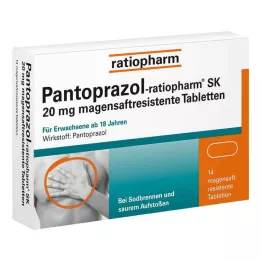 PANTOPRAZOL-ratiopharm SK comprimés gastro-résistants à 20 mg, 14 pcs