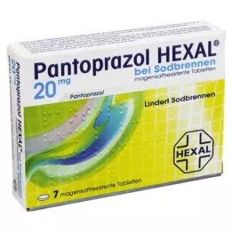 PANTOPRAZOL HEXAL b. Comprimés gastro-résistants contre les brûlures destomac, 7 pcs