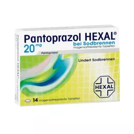 PANTOPRAZOL HEXAL b. Comprimés gastro-résistants contre les brûlures destomac, 14 pcs