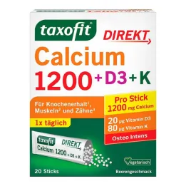 Taxofit Calcium 1200 + D3 + K Direct Sticks, 20 pc