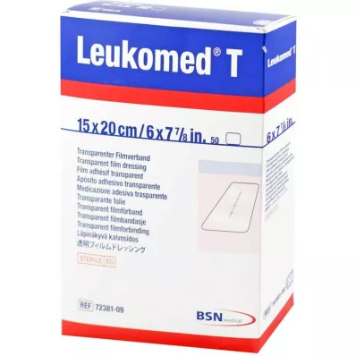 LEUKOMED Pansements stériles transparents 15x20 cm, 50 pcs