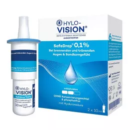 HYLO-VISION SafeDrop 0,1% collyre, 2X10 ml