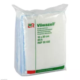 VLIWAZELL Compresses absorbantes non stériles 15x20 cm, 25 pcs