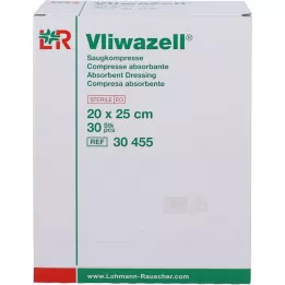 VLIWAZELL Compresses absorbantes stériles 20x25 cm, 30 pcs