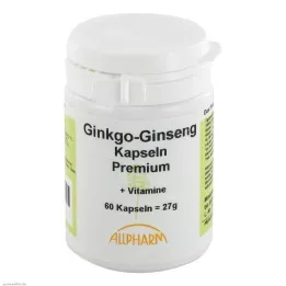 GINKGO+GINSENG Capsules de qualité supérieure, 60 pièces