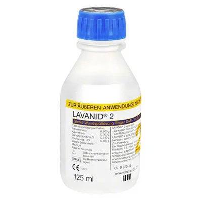 Solution dirrigation des plaies Lavanid 2, 125 ml