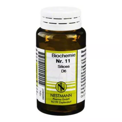 BIOCHEMIE 11 comprimés de Silicea D 6, 100 pcs BIOCHEMIE 11 comprimés de Silicea D 6, 100 pcs
