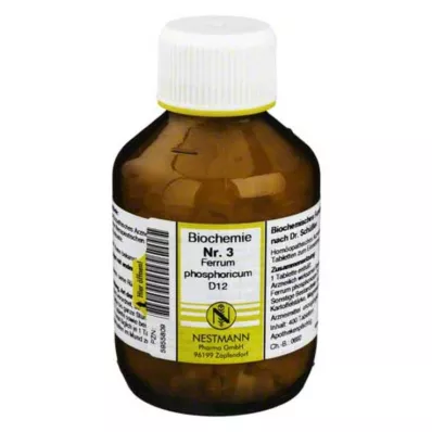 BIOCHEMIE 3 comprimés de Ferrum phosphoricum D 12, 400 pcs