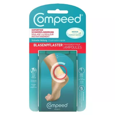 COMPEED Pansement pour ampoules de taille moyenne, 5 pièces COMPEED Pansement pour ampoules de taille moyenne, 5 pièces