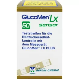 Strip de test sanguin de glucomène de glucomen lx, 50 pc