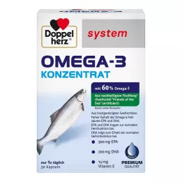 DOPPELHERZ Capsules système concentré doméga-3, 30 pcs