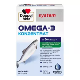 DOPPELHERZ Capsules système concentré doméga-3, 60 pcs