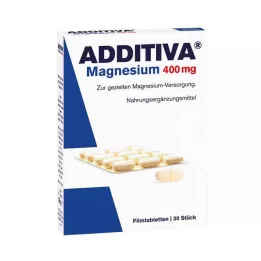 ADDITIVA Comprimés pelliculés de magnésium 400 mg, 30 pcs