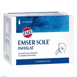EMSER Solution dinhalation unique pour nébuliseur, 20 pièces