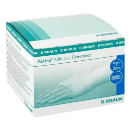 ASKINA Bande de fixation cohésive 6 cmx20 m, 1 pièce