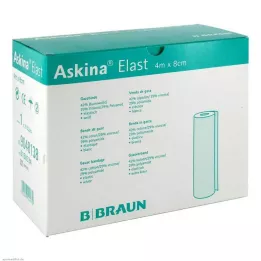 ASKINA Bande élastique 8 cm x 4 m en vrac, 20 pièces