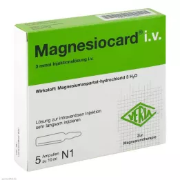 MAGNESIOCARD par voie intraveineuse Solution injectable, 5X10 ml