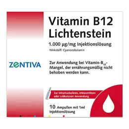 VITAMIN Ampoules de B12 1 000 μg Lichtenstein, 10X1 ml