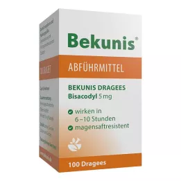 BEKUNIS Bisacodyl Dragees 5 mg comprimés gastro-résistants, 100 pcs