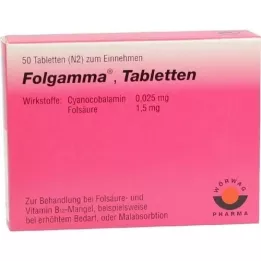 FOLGAMMA Tablettes, 50 pc