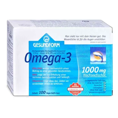 Forme saine Oméga-3 1 000 mg Capsules Vega Soft (100 pièces)