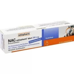NAC-ratiopharm Brokel de soudure de toux aiguë de 200 mg., 20 pc