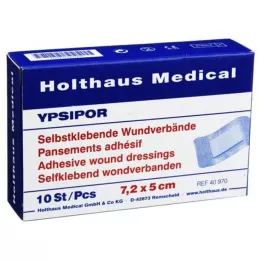 WUNDVERBAND Ypsipor stérile 5x7,2 cm, 10 pièces
