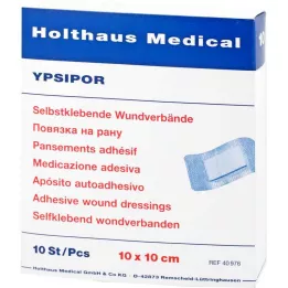 WUNDVERBAND Ypsipor stérile 10x10 cm, 10 pièces