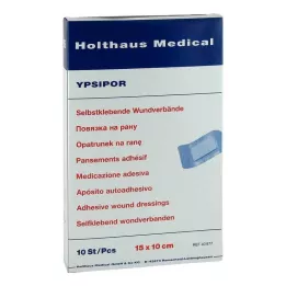 WUNDVERBAND Ypsipor stérile 10x15 cm, 10 pièces