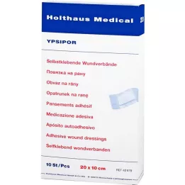 WUNDVERBAND Ypsipor stérile 10x20 cm, 10 pièces